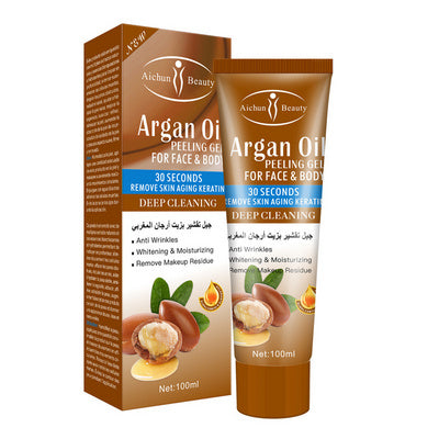 Face Body Argan Exfoliating Gel Facial Scrubs Peeling Dead