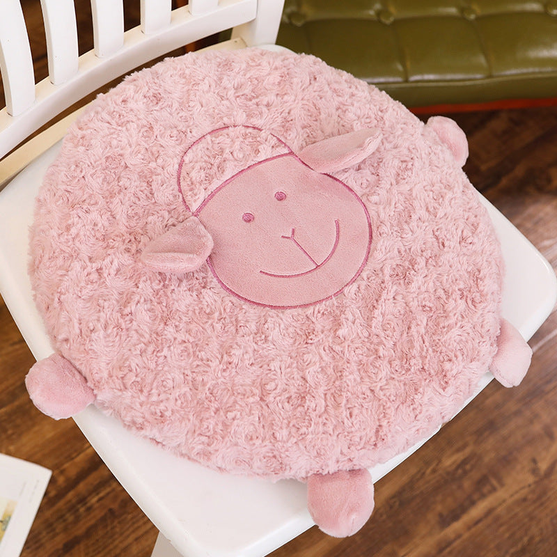 Plush Cartoon Animal Sheep Cat Cushion