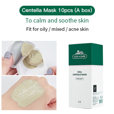 Korean VT CICA Capsule Clay Mask - Golden Honey / Centella / Hyaluronic acid