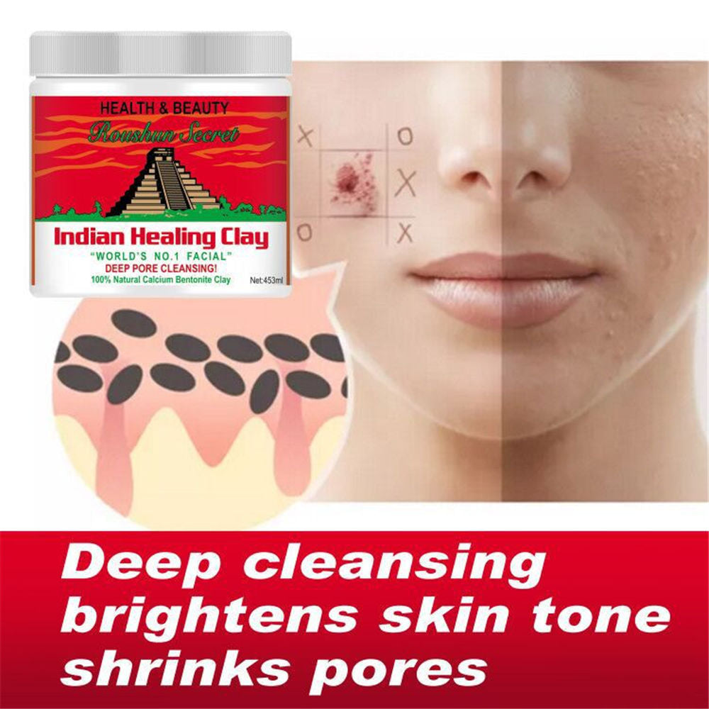 Roushun Secret- Indian Healing Clay – Deep Pore Cleansing Mud Mask
