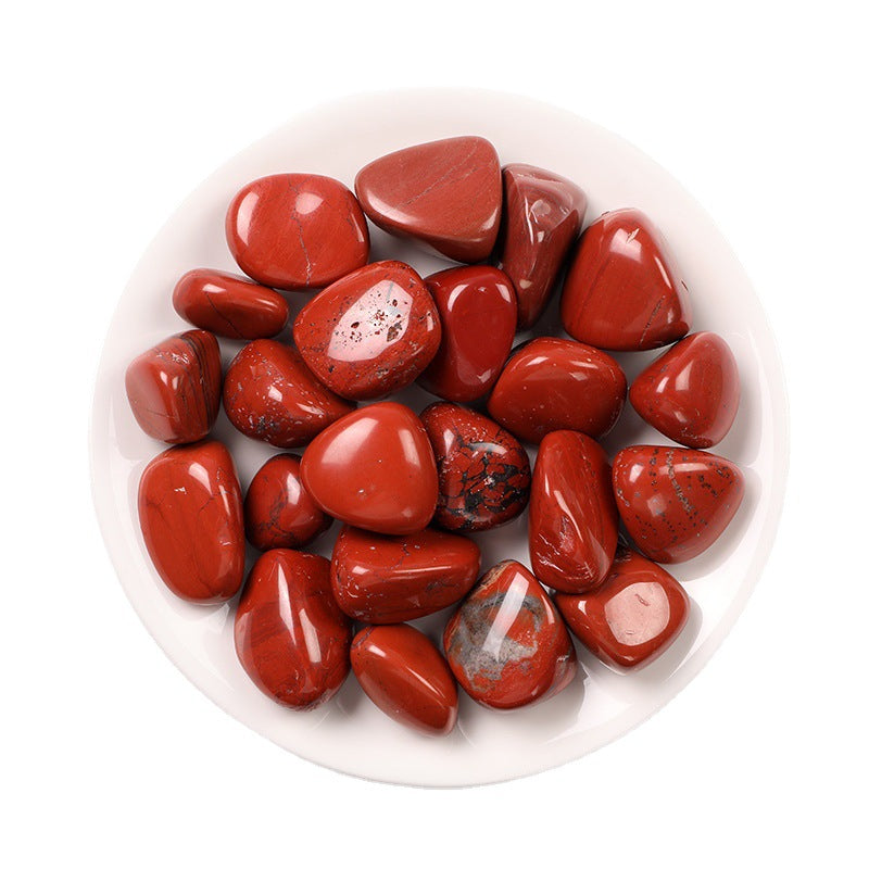 Natural Red Jasper Polished Rough Stone Home Play Decoration Toy Stone