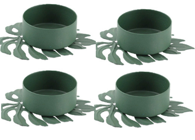 candle Holder Candlelight Dinner Props Creative Metal turtle Leaf Ornament Candle Holder