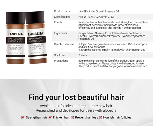 LANBENA Hair Care Essential Oil