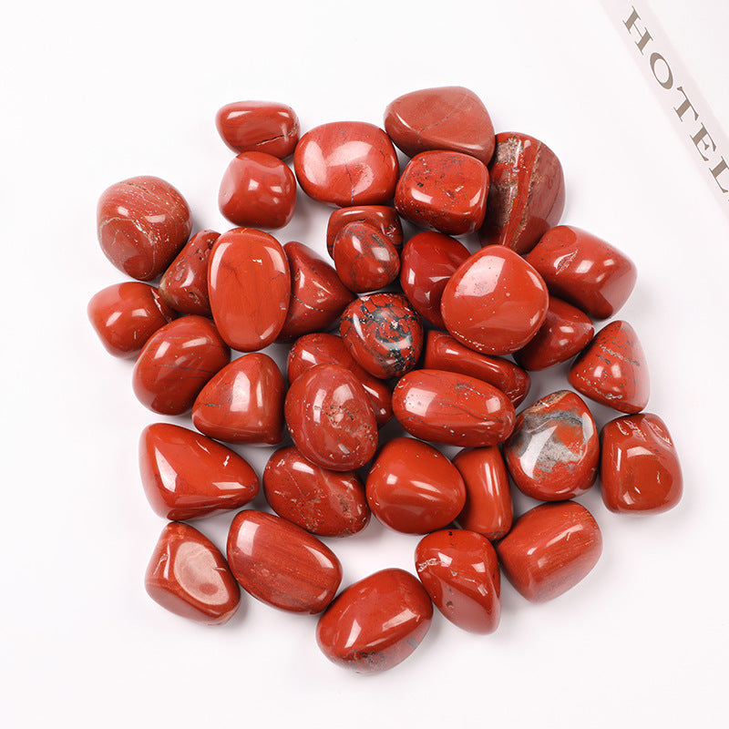 Natural Red Jasper Polished Rough Stone Home Play Decoration Toy Stone