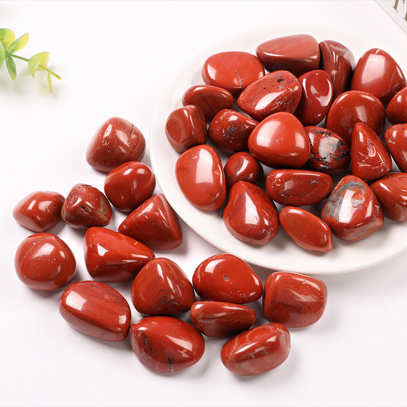 Natural Red Jasper Polished Rough Stone Home Play Decoration Toy Stone
