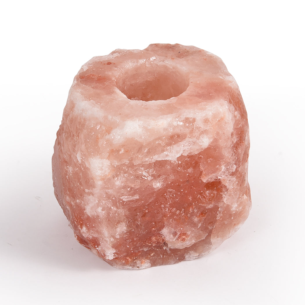 4x New Himalayan Salt Tealight Candle Holder Decor Natural Crystal Ionizer