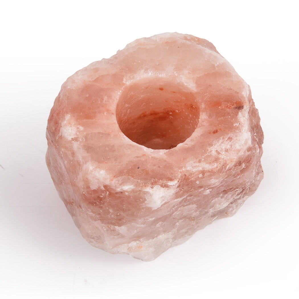 4x New Himalayan Salt Tealight Candle Holder Decor Natural Crystal Ionizer