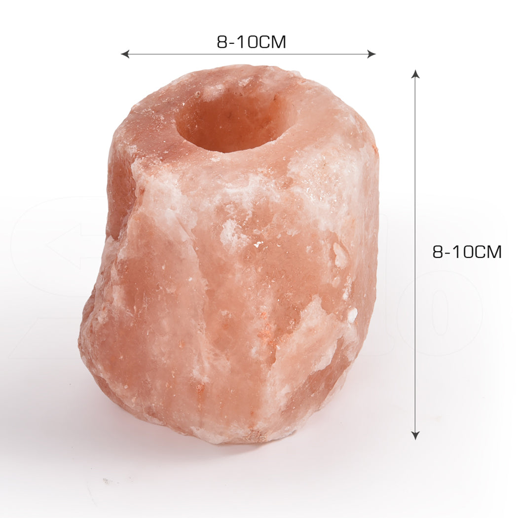 4x New Himalayan Salt Tealight Candle Holder Decor Natural Crystal Ionizer