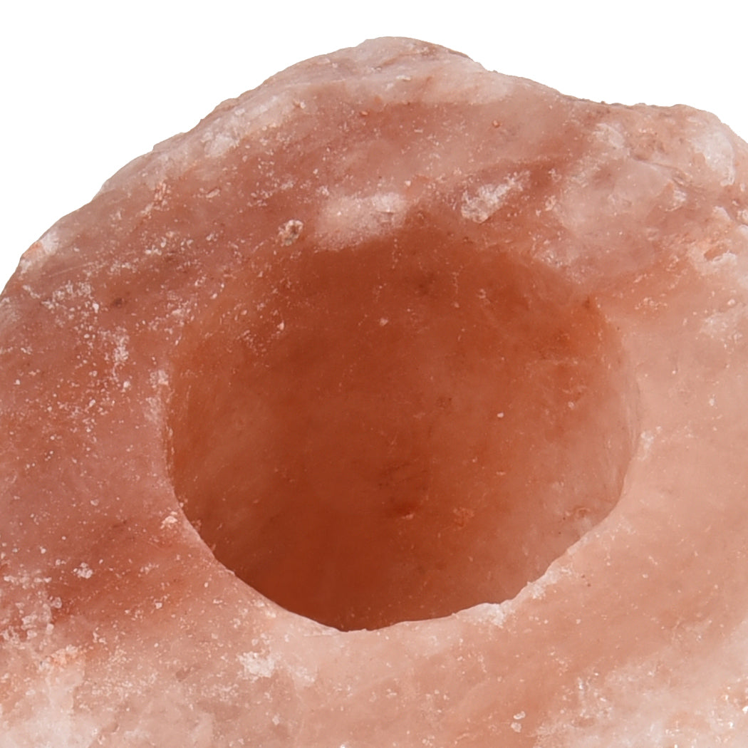 4x New Himalayan Salt Tealight Candle Holder Decor Natural Crystal Ionizer