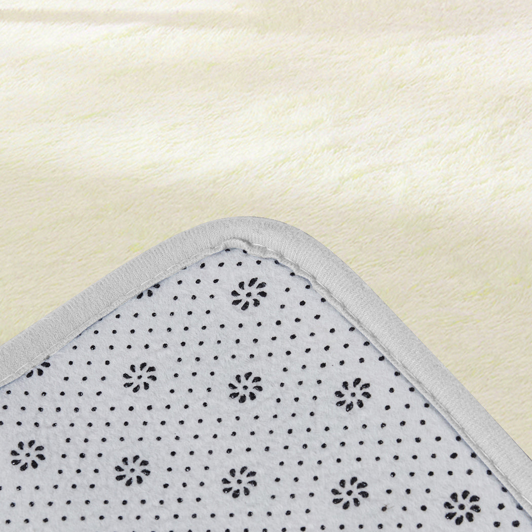 Marlow Floor Mat Rugs Shaggy Rug Area Carpet Large Soft Mats 300x200cm Cream