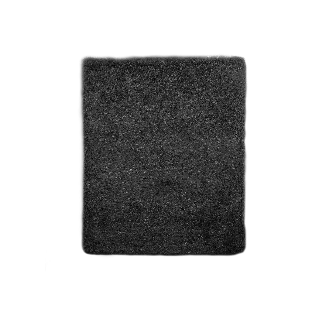 Designer Floor Confetti Rug 120x160cm Soft Black
