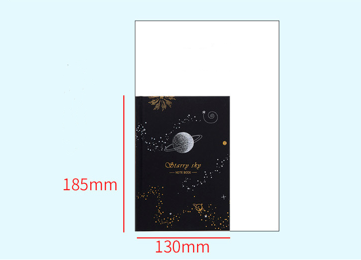 Diary Hardcover With Blank Black Paper Inside Pages