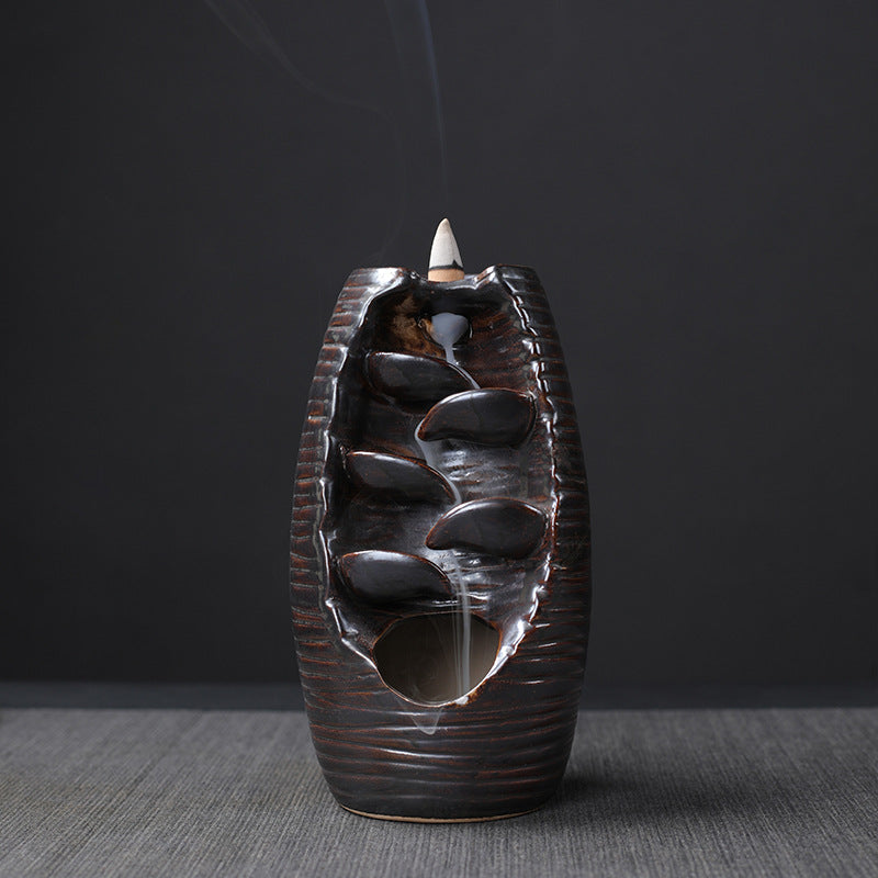 Ceramic Retro Stone Mill Backflow Incense Burner – A Mesmerizing Aromatic Experience