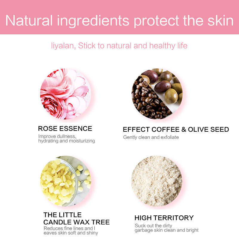 LIYALAN Pink Clay Mask – Purify, Hydrate & Glow Naturally