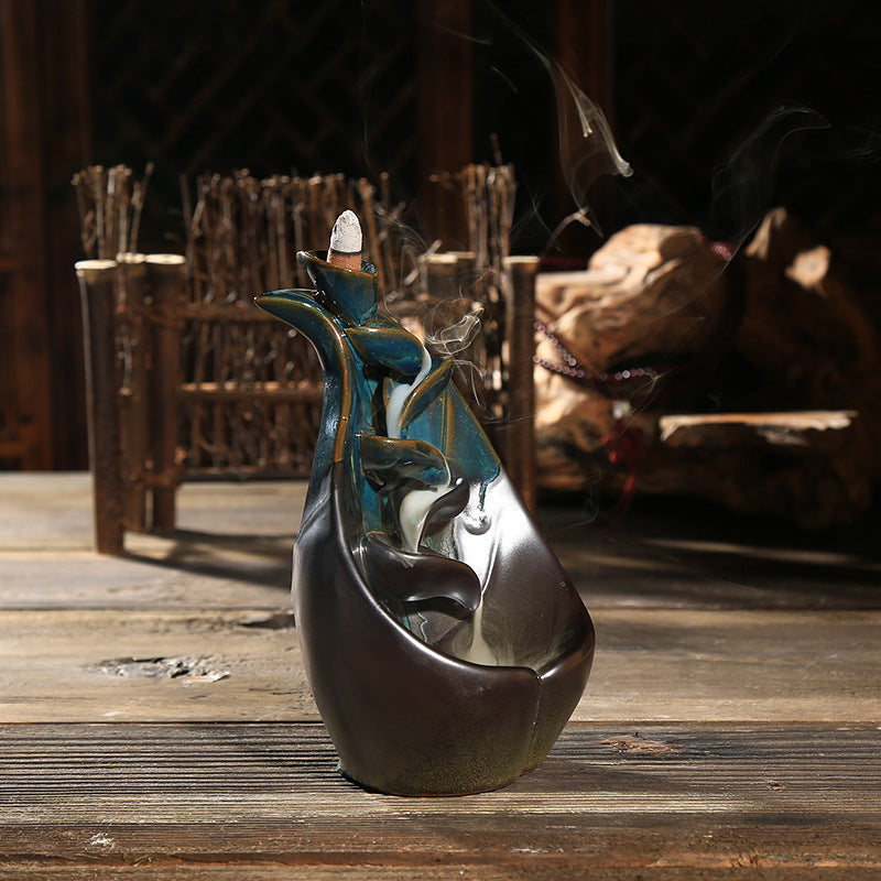 Ceramic Retro Stone Mill Backflow Incense Burner – A Mesmerizing Aromatic Experience