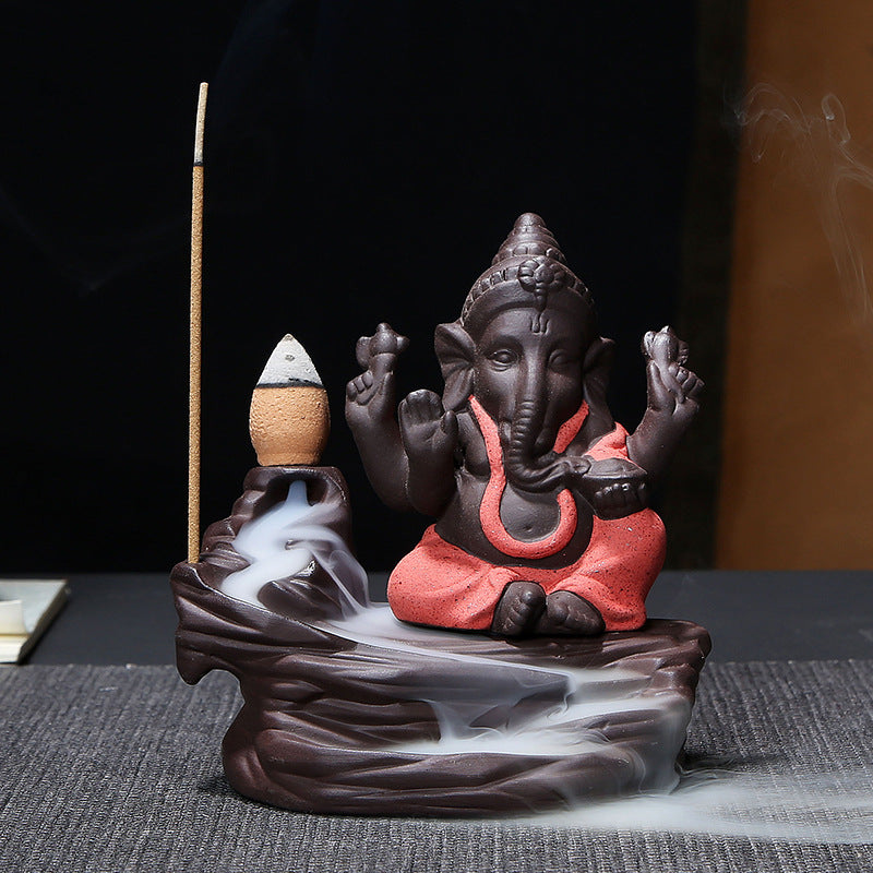 Lord Ganesha Incense Burner – Handcrafted Elegance for Tranquility
