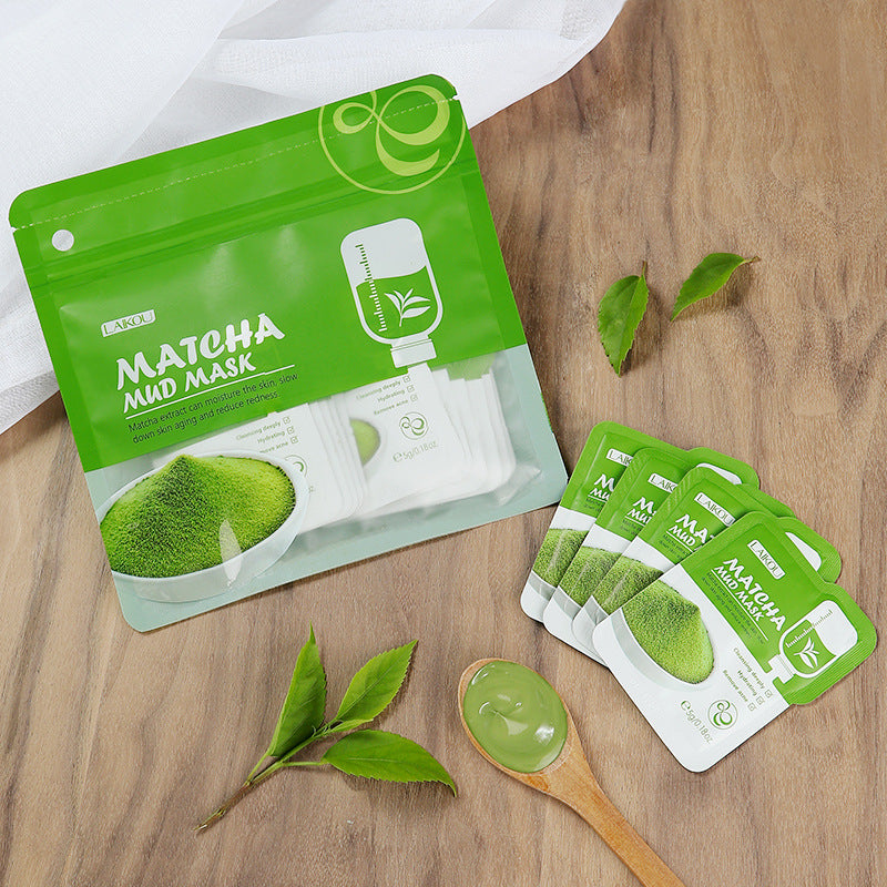 Laiko Matcha Moisturizing Mask- Matcha  Green Clay Mask & Sakura Mask