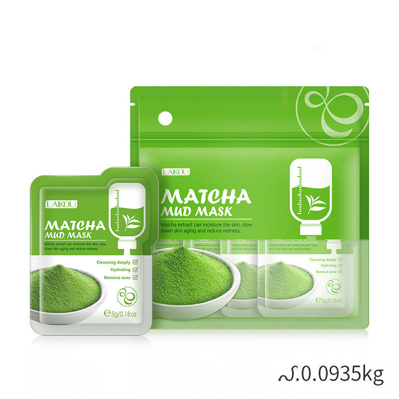 Laiko Matcha Moisturizing Mask- Matcha  Green Clay Mask & Sakura Mask
