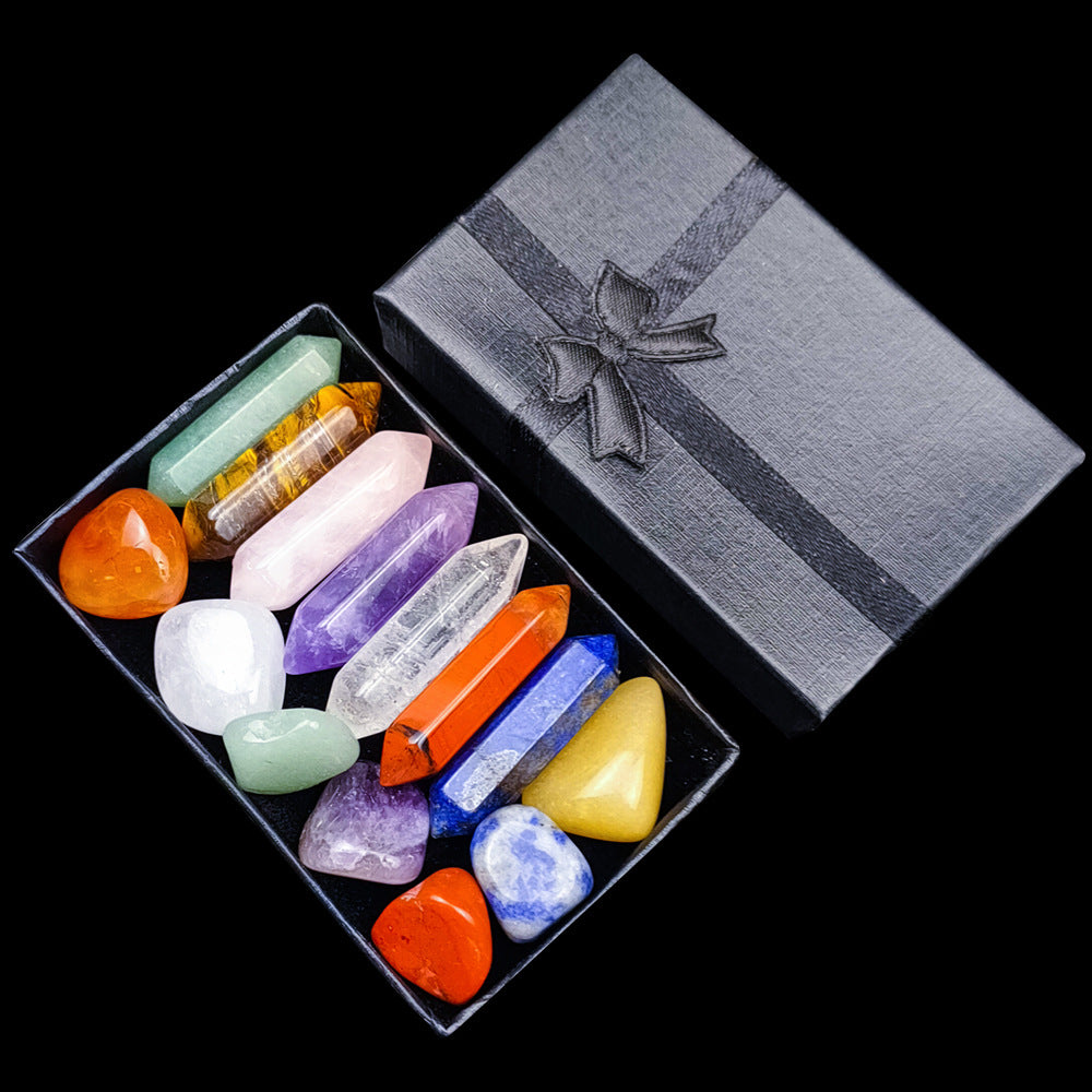 Gift set- Aventurine Tiger Eye Amethyst Pink Crystal Healing Stone