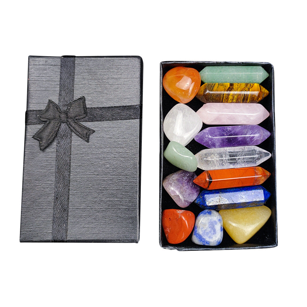 Gift set- Aventurine Tiger Eye Amethyst Pink Crystal Healing Stone