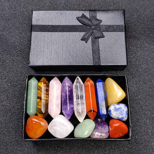 Gift set- Aventurine Tiger Eye Amethyst Pink Crystal Healing Stone