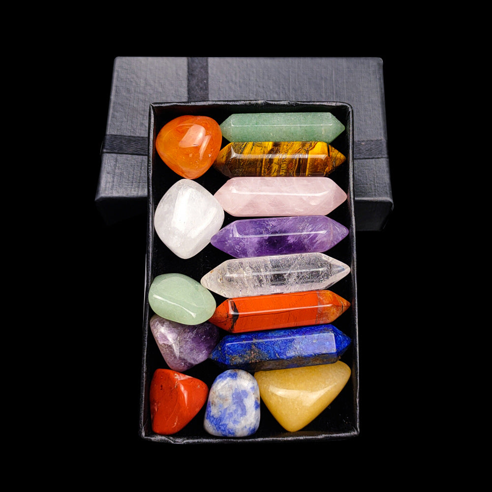 Gift set- Aventurine Tiger Eye Amethyst Pink Crystal Healing Stone