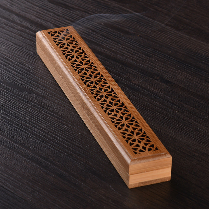 Bamboo Incense Burner – Elegant Sandalwood Holder for Home & Meditation