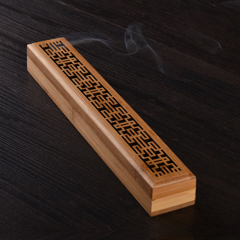 Bamboo Incense Burner – Elegant Sandalwood Holder for Home & Meditation