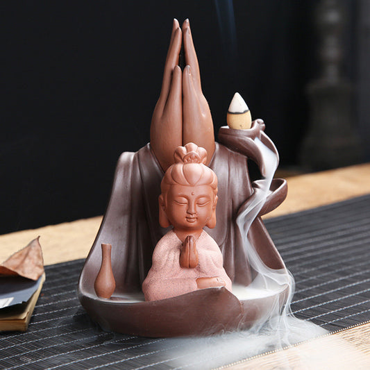 Holy Hand Guanyin - Backflow Incense Burner