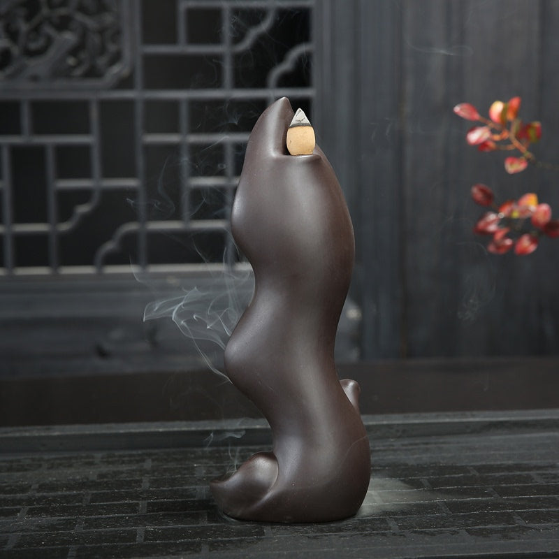Ceramic Guanyin Backflow Ceramic Incense Burner
