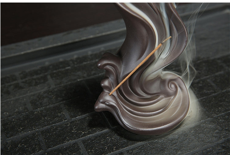 Ceramic Guanyin Backflow Ceramic Incense Burner