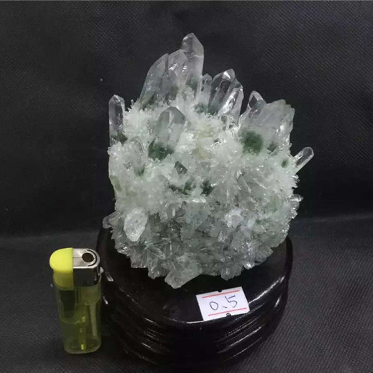 Green Ghost Crystal Cluster Rough Stone Ornaments