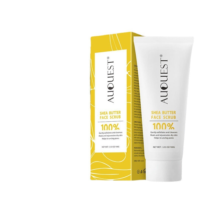 Auquest Shea Facial Scrub for Cleansing, Moisturizing and Brightening