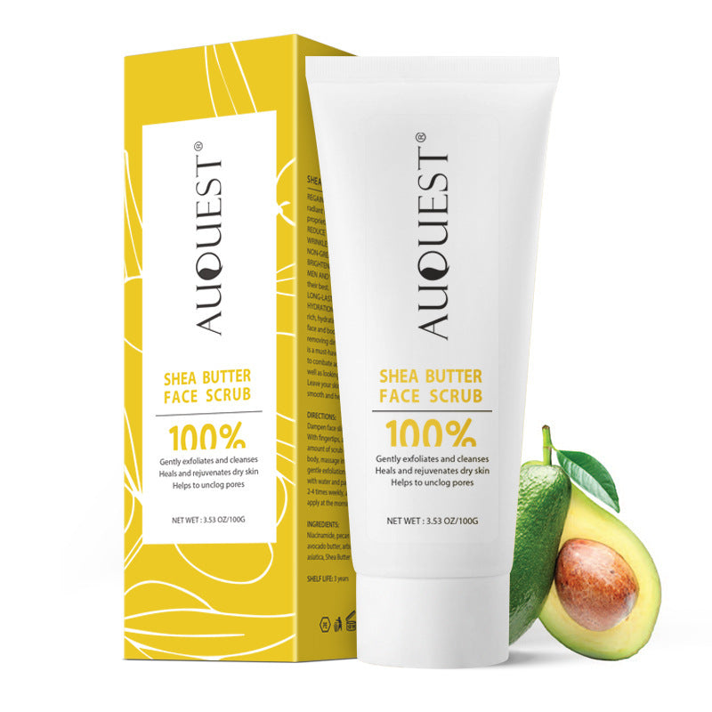 Auquest Shea Facial Scrub for Cleansing, Moisturizing and Brightening