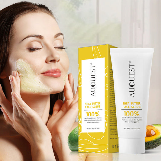 Auquest Shea Facial Scrub for Cleansing, Moisturizing and Brightening