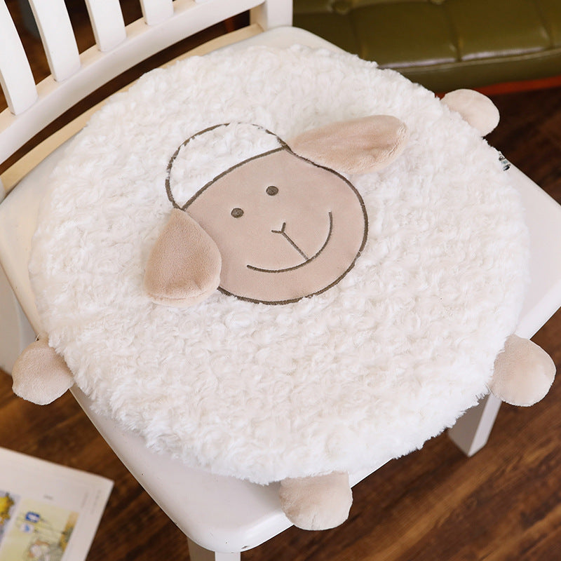 Plush Cartoon Animal Sheep Cat Cushion