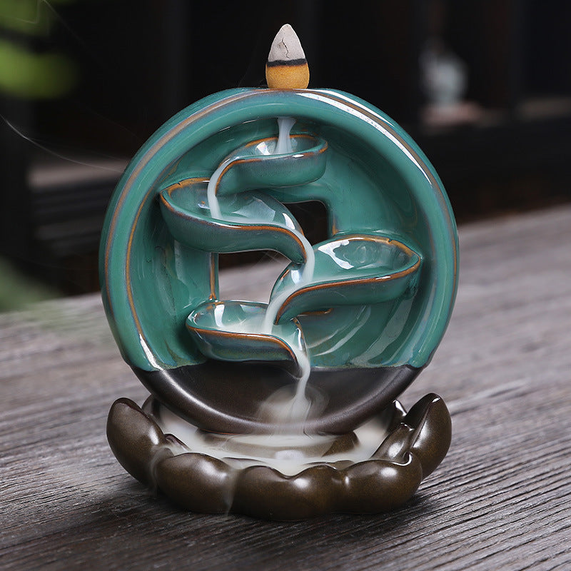 Ceramic Retro Stone Mill Backflow Incense Burner – A Mesmerizing Aromatic Experience
