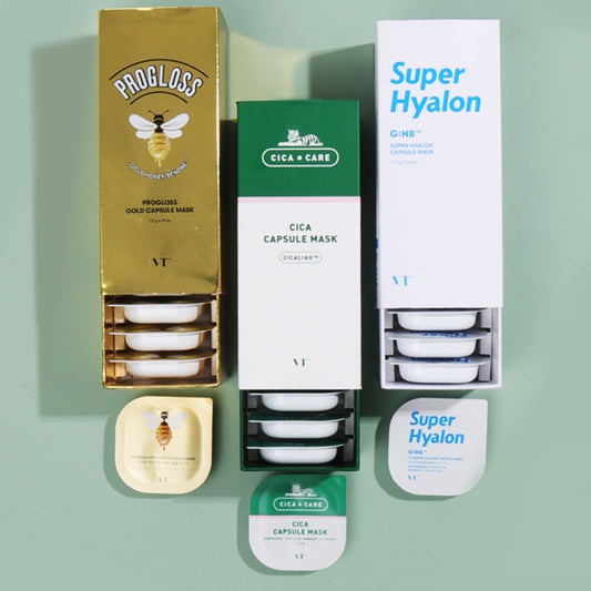 Korean VT CICA Capsule Clay Mask - Golden Honey / Centella / Hyaluronic acid