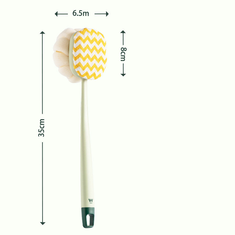 Bath Gadget Bath Brush Long Handle Soft Fur Bath Brush Bath Towel Loofah Strong Back Rubbing Don't Ask For Back Brush