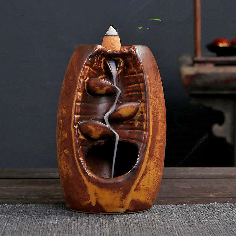 Ceramic Retro Stone Mill Backflow Incense Burner – A Mesmerizing Aromatic Experience