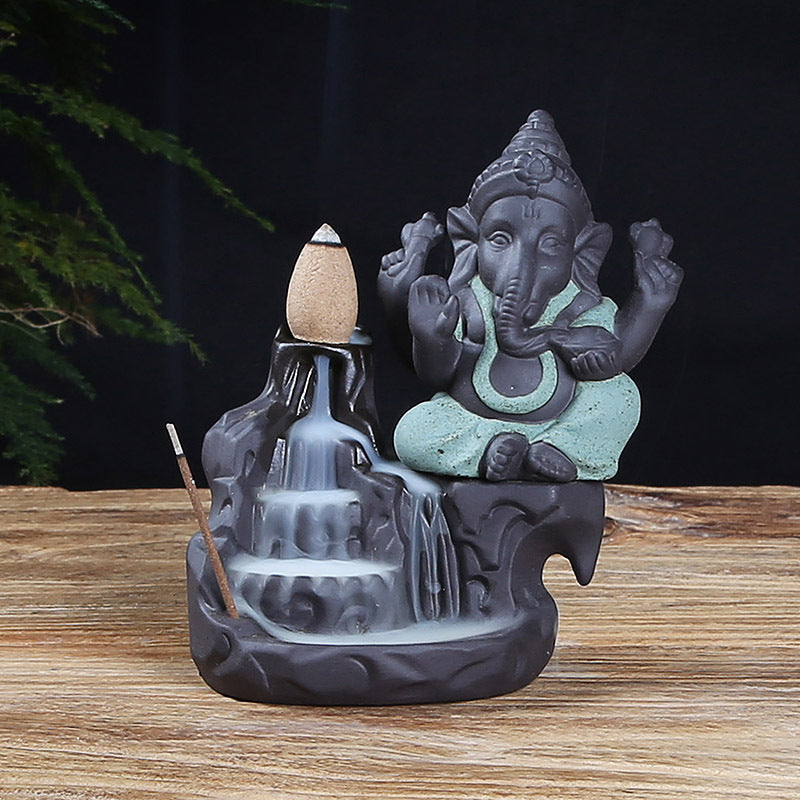 Lord Ganesha Incense Burner – Handcrafted Elegance for Tranquility