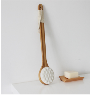Long handle bath brush