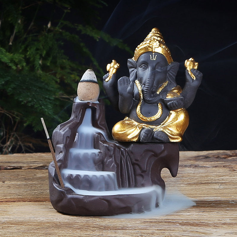 Lord Ganesha Incense Burner – Handcrafted Elegance for Tranquility