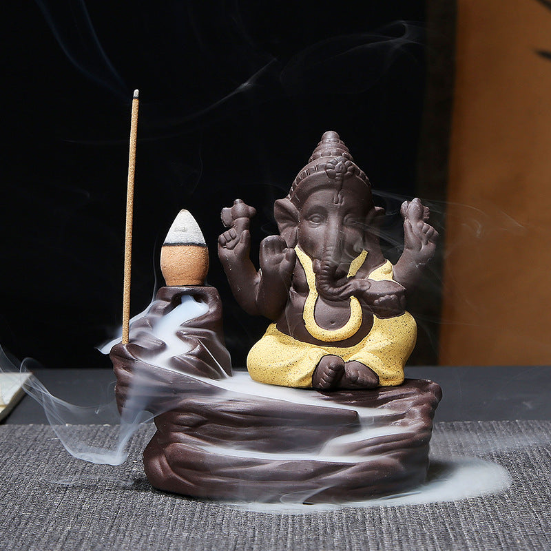 Lord Ganesha Incense Burner – Handcrafted Elegance for Tranquility