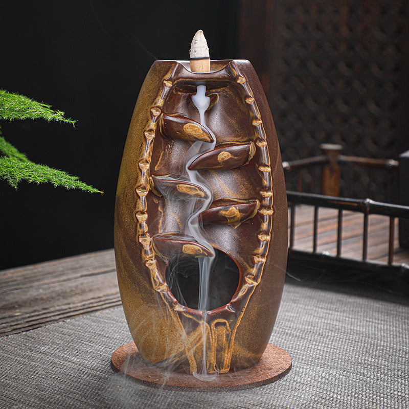 Ceramic Retro Stone Mill Backflow Incense Burner – A Mesmerizing Aromatic Experience