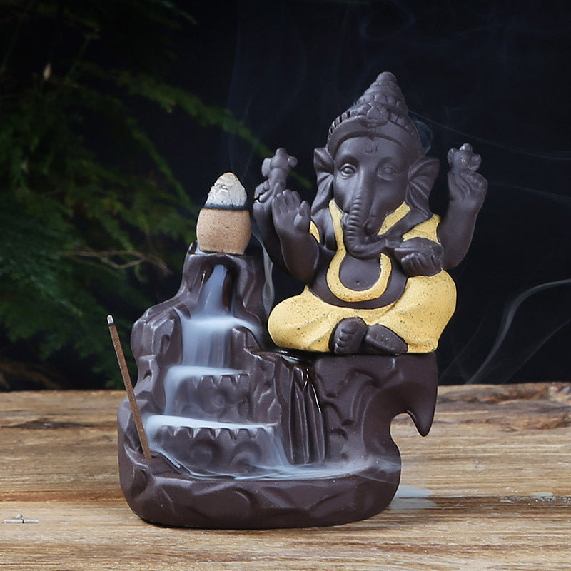 Lord Ganesha Incense Burner – Handcrafted Elegance for Tranquility
