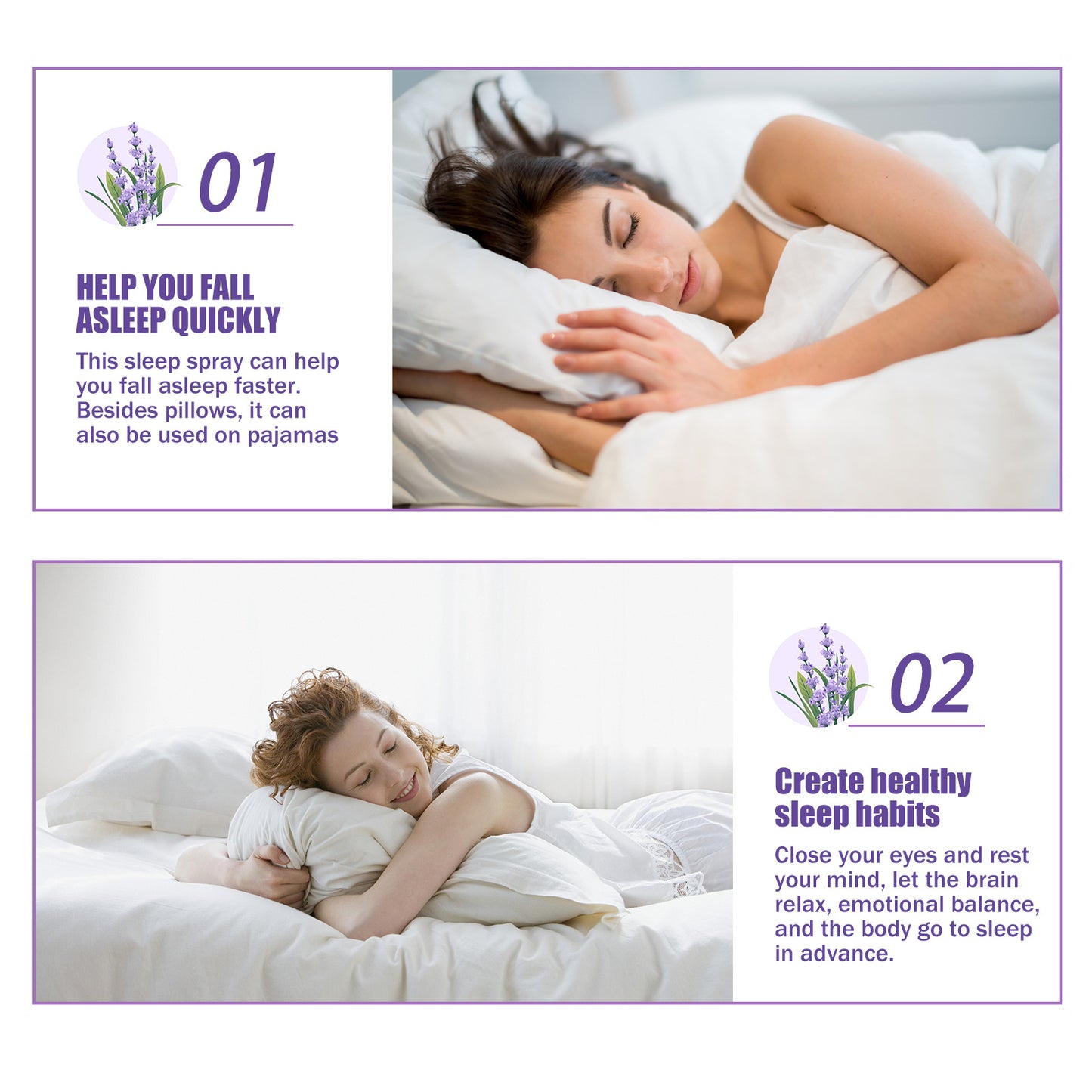 Relieve Exhaustion Stay Up Late Anxiety Light Sleep Peace Of Mind Sleep Spray