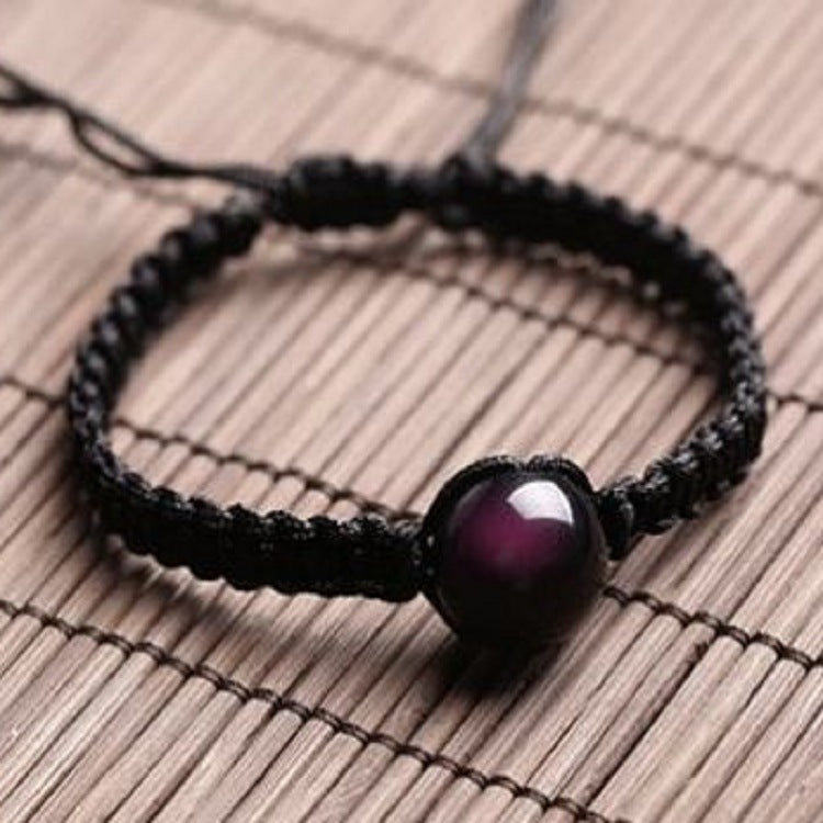 Rainbow Eye Obsidian Couple Bracelet