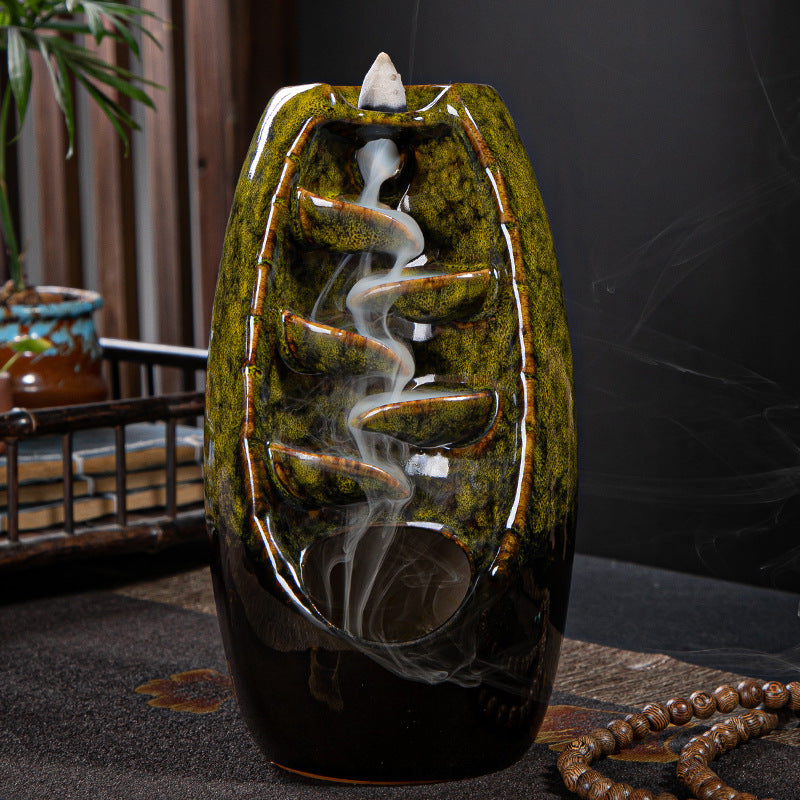 Ceramic Retro Stone Mill Backflow Incense Burner – A Mesmerizing Aromatic Experience