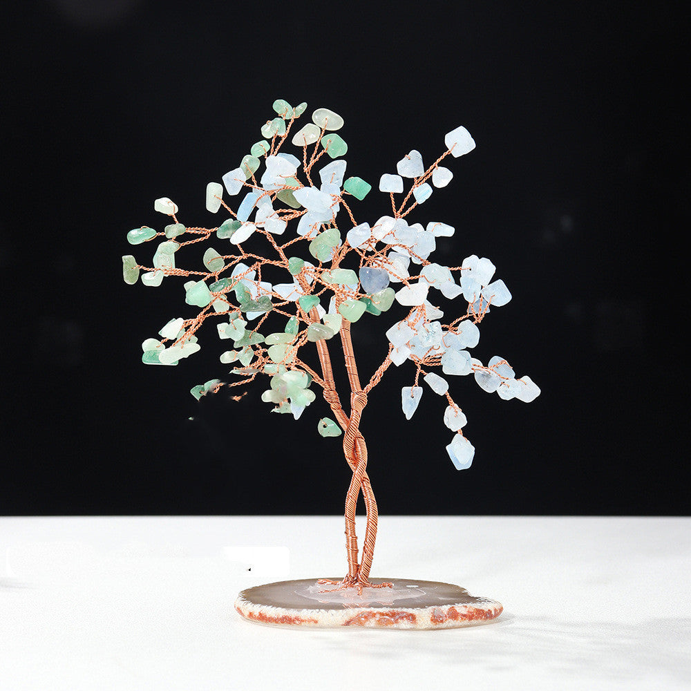 Natural Purple  Citrine Couple Tree Ornament